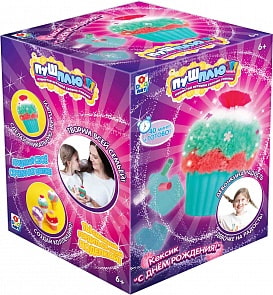 Набор для творчества Пуш-Плюш – Капкейк. С Днем рождения (1toy, Т18994)