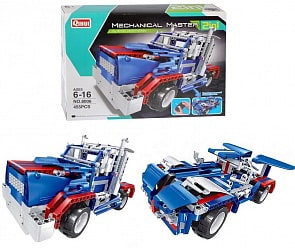 Конструктор 2 в 1 – Тягач-гоночная машина, 455 детали, 4 канала (Qihui, 8006)