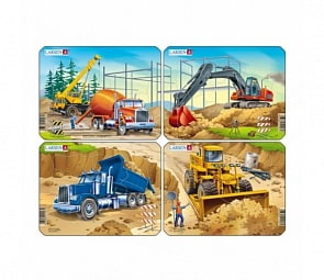 Мини-пазл Стройка, 7 деталей (Larsen, Z3)
