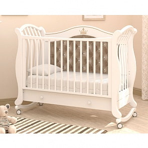 Кровать детская Гандылян К-2002-31 Габриэлла Люкс Плюс, белый (Gandylyan, GAN-K-2002-31_белый)