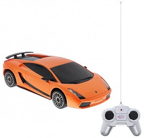 Машина на р/у - Lamboighini, 1:24, оранжевый, свет (Rastar, 26300O)