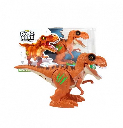 Игрушка Робот Тираннозавр из серии RoboAlive, оранжевый 