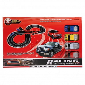 Трек с устройством для запуска, с машинками и 2-мя пультами, длина 280 см. (B1332745)