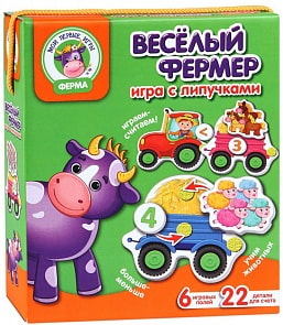 Игра с липучками - Веселый фермер (Vladi Toys, VT1310-01)