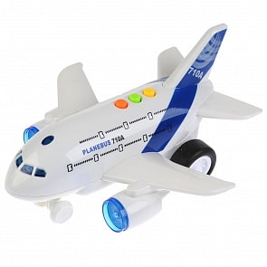 Авиалайнер, 19 см, свет и звук (Технопарк, WY710A)