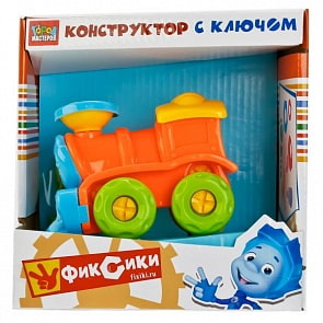 Конструктор из серии Фиксики – Локомотив, с отверткой (Город Мастеров, YC-4203-Rsim)