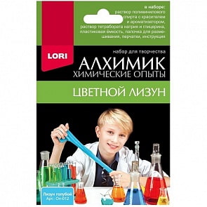Набор из серии Химические опыты - Лизун голубой (Lori, Оп-012)