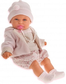 Кукла Роза в бежевом, 55 см, плачет (Munecas Antonio, 1903W)