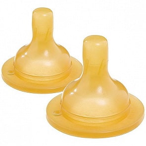 Комплект из 2-х сосок из латекса для бутылочек с широким горлышком S3 (Bebe Confort, 30000296)