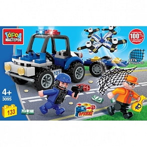 Конструктор - Операция спецназа, с фигурками, 133 детали (Город мастеров, 3095-KK)