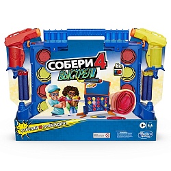 Nerf. Игра настольная - Собери 4 (Hasbro, E9122121) - миниатюра