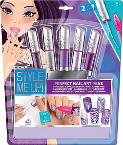 Набор для девочек Художественный маникюр 2-в-1, 5 цветов, сиреневая палитра (Style Me Up, 1631st)