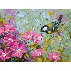 Живопись на холсте - Синичка-сестричка (Белоснежка, 339-AS)