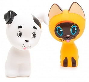 Набор для купания – Котенок Гав и Щенок (Играем вместе,136R-PVCsim )