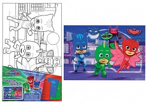 Набор для творчества из серии Герои в масках – Рисуем по холсту (Росмэн, 34674ros)