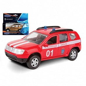 Машинка Renault Duster - Пожарная охрана, 1:38 (Autotime, 49493)