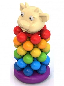 Пирамидка-звездочка – Овечка, 25 см (Нордпласт, Н-430)