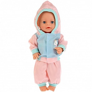 Одежда для кукол 40-42 см. – Спортивный костюм Единорог (Карапуз, OTF-1903S-RU)
