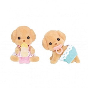 Sylvanian Families - Той Пудели-двойняшки, 4,5 см (Epoch, 5261st)