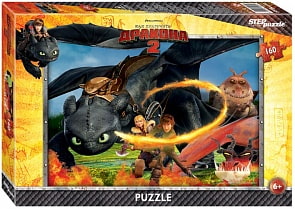 Пазл Как приручить дракона, 160 элементов (Step Puzzle, 94030)