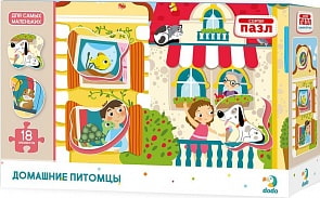 Пазл-сортер - Домашние питомцы (Dodo,  R300160)