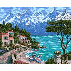 Рисование по номерам на холсте - Горная свежесть, размер 40 х 50 (Фабрика Творчества, A085)