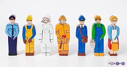 Игровой набор – Профессии, 7 фигурок (Paremo, PD415-06) - миниатюра