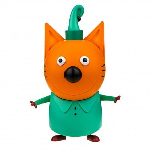 Интерактивная фигурка героя мультфильма Три кота – Компот, 16.8 см, 9 фраз и песенка (1Toy, Т17191)