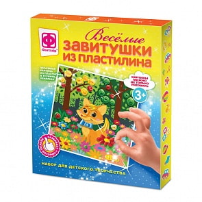 Веселые завитушки из пластилина Набор №2 (Фантазер, 447102)