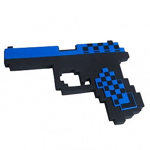 Пистолет пиксельный Глок 17, 8 Бит, синий, 22 см (Pixel Crew, PC88432)