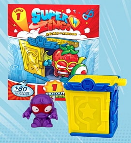Коллекция фигурок SuperZings 1 серия - 1 фигурка + укрытие в дисплей боксе (Magic Box, 04781) (ассортимент)