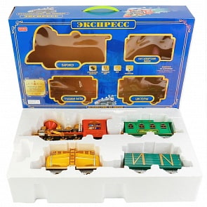 Железная дорога с дымом, светом и звуком (Zhorya, ZY171709)