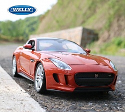 Модель машины Jaguar F-Type, 1:24 (Welly, 24060) - миниатюра