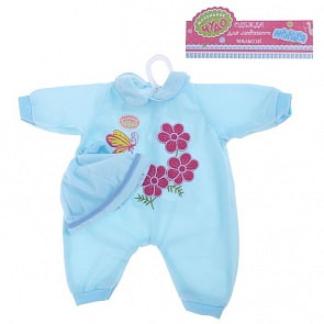 Одежда для пупса: шапочка, комбинезон, цвета Микс (Маленькое чудо, 627385)