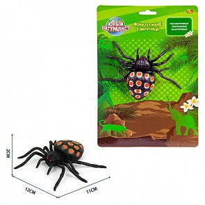 Юный натуралист. Животные-тянучки - Паук, термопластичная резина (ABtoys,  PT-01135пц)
