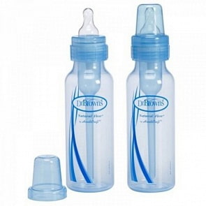 Набор 2-х синих бутылочек стандарт 250 мл, полипропилен (DrBrowns, 212a)