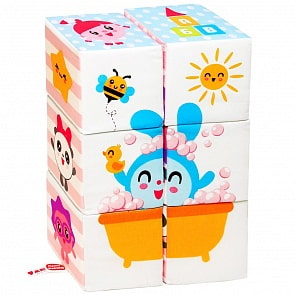 Игрушка кубики – Малышарики. Мультики (Мякиши, 398 МЯКИШИ)