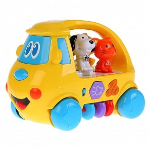 Развивающий автобус со светом, стихи М. Дружининой, 18 любимых песен (Умка, ZY419558-R)