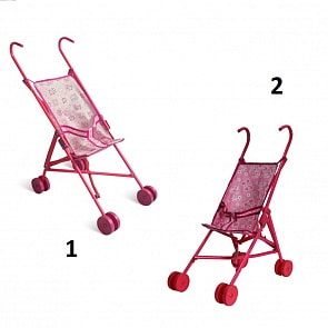 Коляска для кукол – Красотка с пластиковым корпусом, несколько цветов (1toy, Т52254) (ассортимент)
