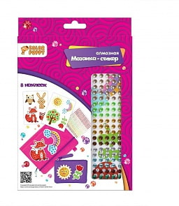 Набор для творчества Алмазная мозаика-стикеры Лесная сказка, 2 листа наклеек (Color Puppy, 70031)