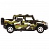 Машина металл Hummer H2 Pickup камуфляж 12 см двери и багажник открываются инерционная металлическая  - миниатюра №2