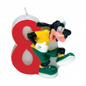 Объемная свечка Микки 8 лет  (Procos, tp6148)