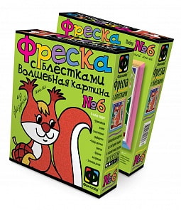 Фреска с блестками Волшебная картина №6 «Белочка» (Фантазер, 407056) Фреска с блестками Волшебная картина №6 «Белочка» (Фантазер, 407056)