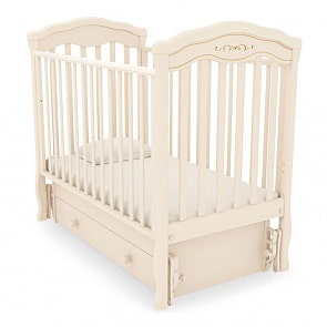 Кровать детская Гандылян К-2003-2м Шарлотта Люкс маятник универсальный, слоновая кость (Gandylyan, GAN-К-2003-2м_слоновая кость)