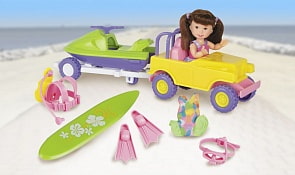 Игровой набор - Едем на море, брюнетка (Paula, MC23051a)