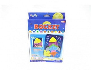 Мозаика - Ракета, более 400 деталей (Junfa Toys, 82106пц)