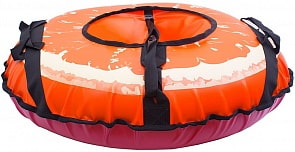Санки надувные "Тюбинг Апельсин" + автокамера, диаметр 73 см (RT, 4997RT)