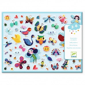 Набор объемных наклеек - Маленькие крылышки (Djeco, 09083)