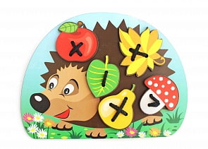 Шнуровка Ежик (Мастер игрушек, IG0071) Шнуровка Ежик (Мастер игрушек, IG0071)