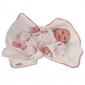 Кукла-реборн Ирада в розовом, 40 см (Antonio Juans Munecas, 8129)